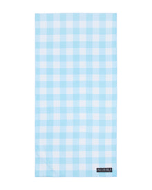 Toallas de Playa Sin Arena Todo sobre Gingham Azul Pastel