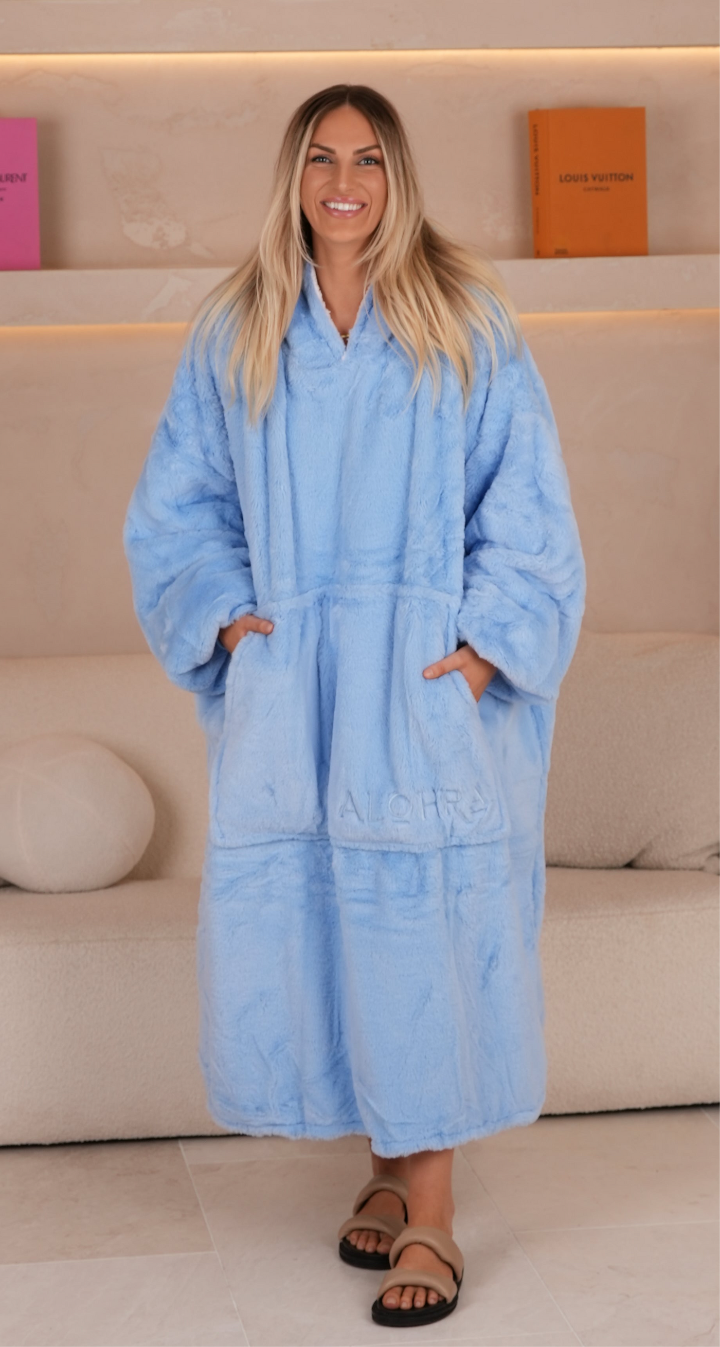 Blanket Hoodie Long Frost