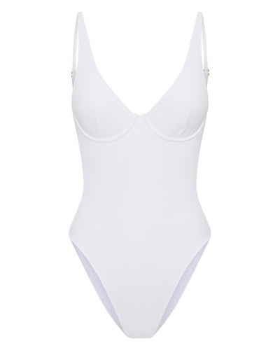 Luna One Piece Shell Ribbed