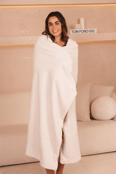 Signature Throw Blanket Mocha 130cm X 160cm