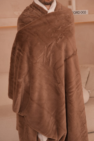Signature Throw Blanket Mocha 150cm X 210cm