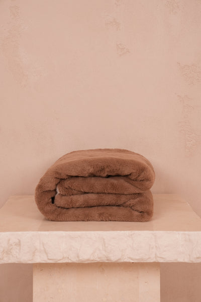 Signature Throw Blanket Mocha 130cm X 160cm