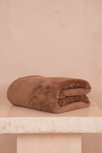 Signature Throw Blanket Mocha 130cm X 160cm