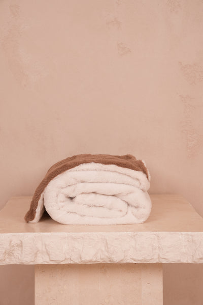 Signature Throw Blanket Mocha 130cm X 160cm