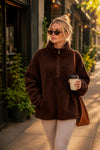 Signature Sherpa 1/4 Zip Espresso
