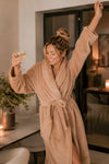 Signature Faux Fur Robe Almond Pre-Order