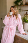 Signature Faux Fur Robe Blush