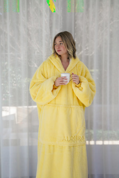 Blanket Hoodie Long Limoncello