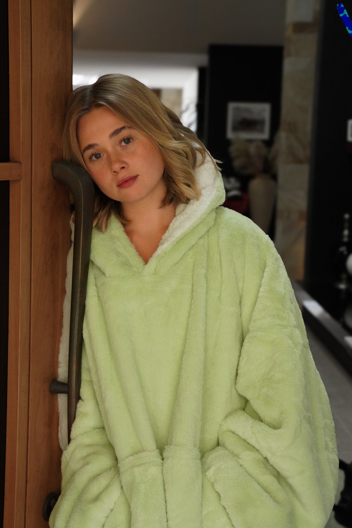 Blanket Hoodie Long Kiwi