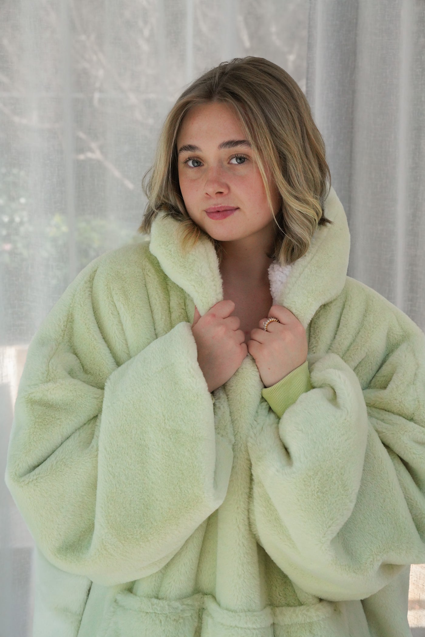 Blanket Hoodie Long Kiwi