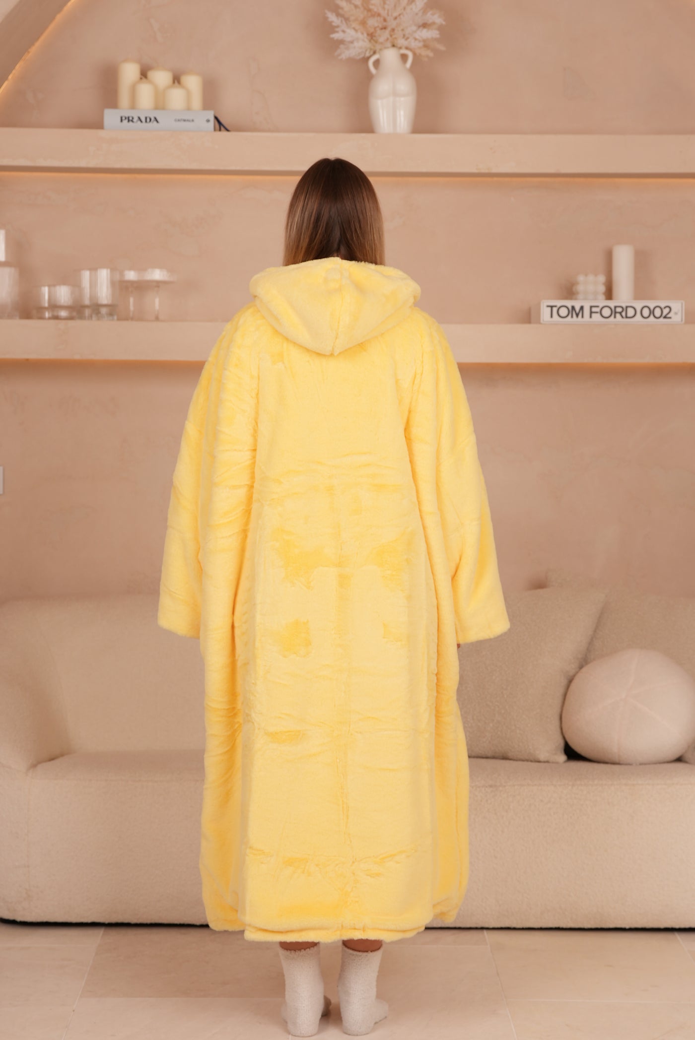 Blanket Hoodie Long Limoncello