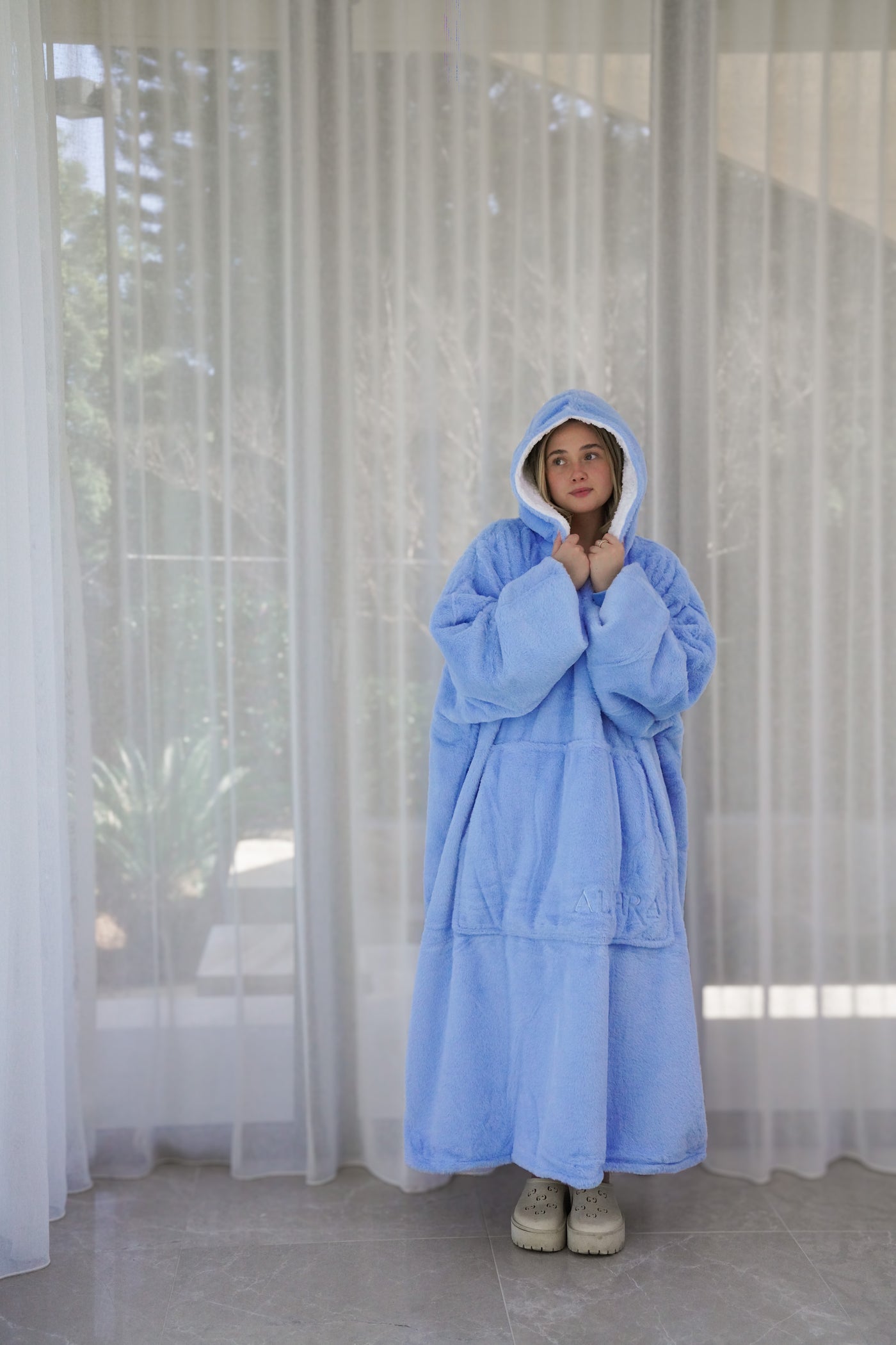 Blanket Hoodie Long Frost