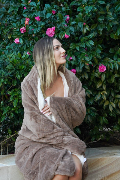 Signature Throw Blanket Mocha 130cm X 160cm