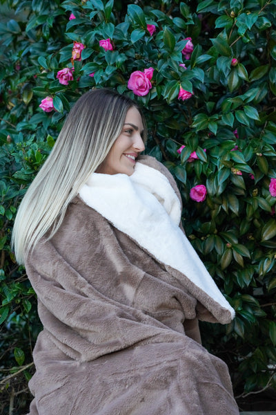 Signature Throw Blanket Mocha 130cm X 160cm