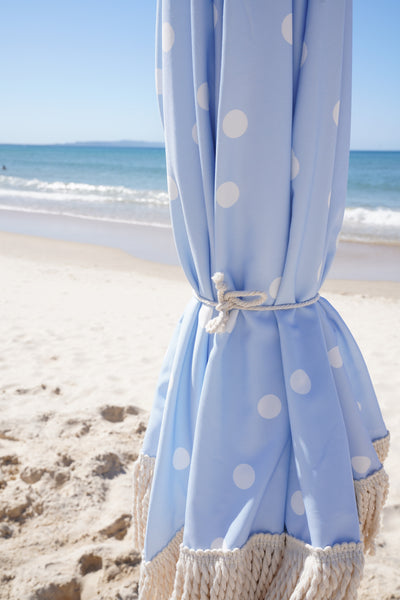 Deluxe Beach Umbrella Speckled Blue