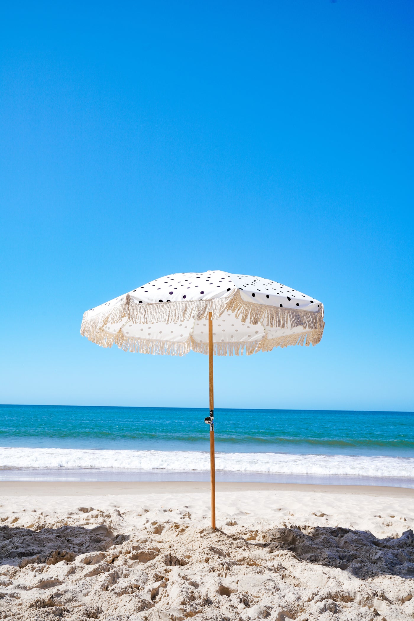 Deluxe Beach Umbrella Speckled White